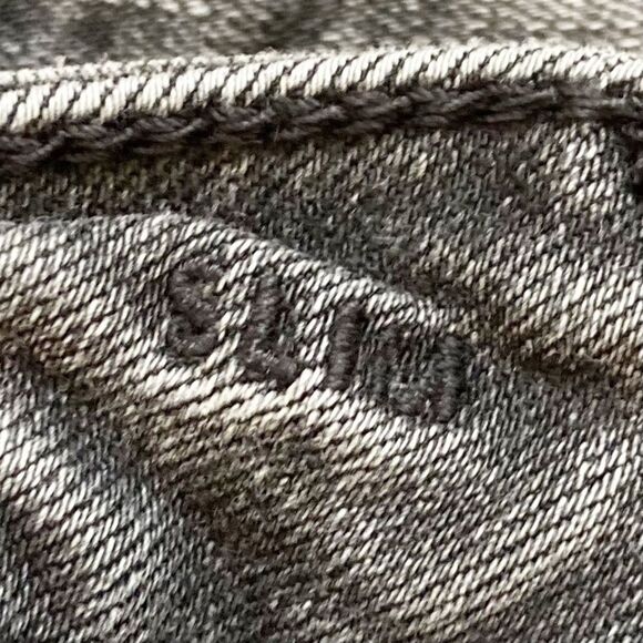 American Eagle Outfitters Men’s Black Destroyed Slim Jeans | Size 28x32 - Picture 6 of 7